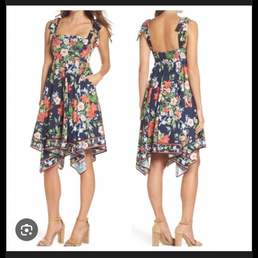 Eliza J Handkerchief hem dress